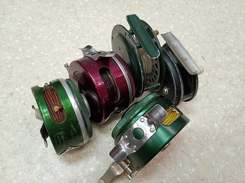 Vintage Fly reel lot Shakespeare Silent Tru-Art 1845 Kmart Ocean City South bend - Picture 20 of 23