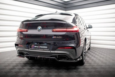 Maxton Design Diffusor Heckansatz V.2 passend für BMW X4 M40i G02 schwarz Hochgl
