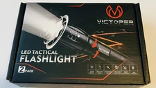 Victoper LED Flashlight 2 Pack, Bright 2000 Lumens Tactical Flashlights High