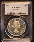 1962, 1964, two 1965, 1966 1967, 1968, 1982 ( 7 coins) Canada Silver $1 Graded