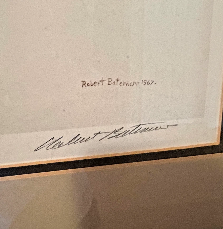 Impresión artística numerada firmada por Robert BATEMAN Centenario Granja 173/950 Foto 2 de 4