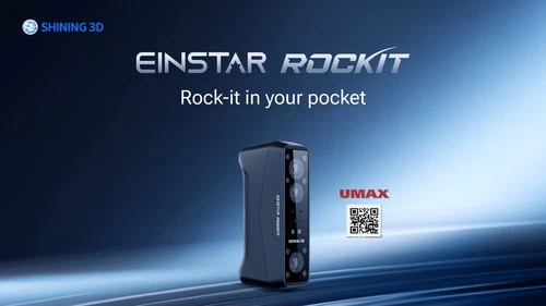 EINSTAR Rockit Hybrid Laser & Infrared 3D Scanner 2.8M Points/s 5MP Texture Came