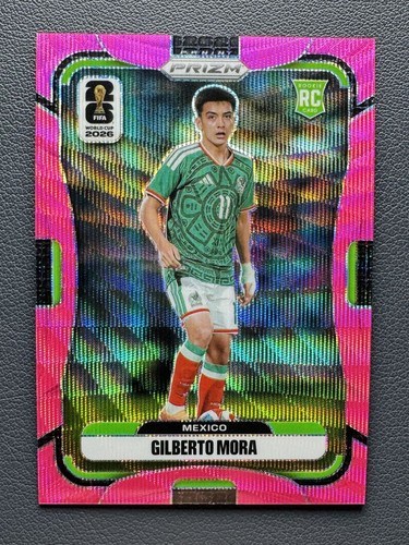 2026 Panini Prizm World Cup Gilberto Mora #290 Rookie RC Pink Wave Prizm /45 SSP