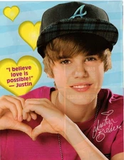 Justin Bieber heart sign pinup Katy Perry Taylor Swift Audrina Partridge photos