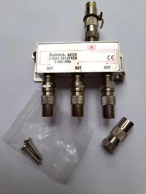 hama 44124 3 WAY SPLITTER 5-860 MHz