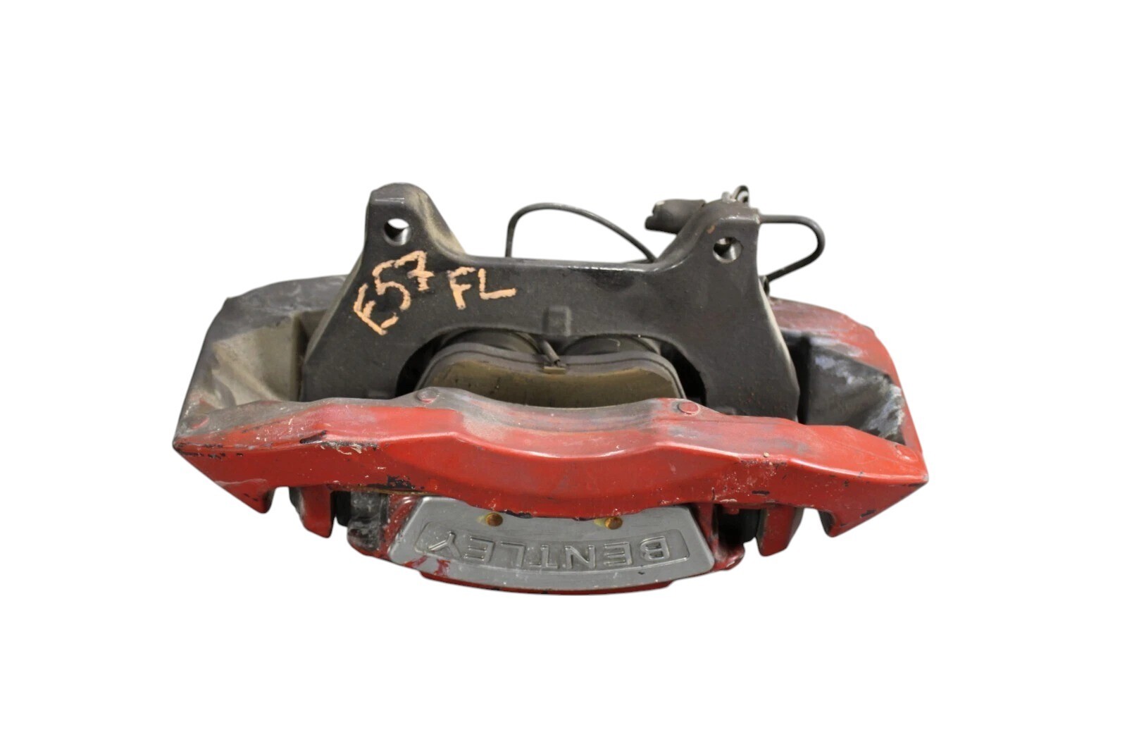 05-11 Bentley Continental Front Left & Right Side Brake Calipers Red OEM