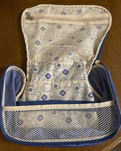 Samsonite Luggage Travel Toiletry Cosmetic Makeup Bag Blue 8.5 x 11 - Picture 4 of 5