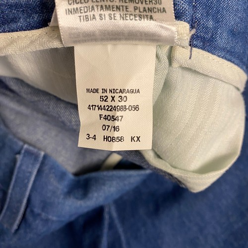Haggar Classic Fit Denim Jeans Pants Men's 52x30 Big & Tall Work to Weekend NWT - Picture 8 of 18