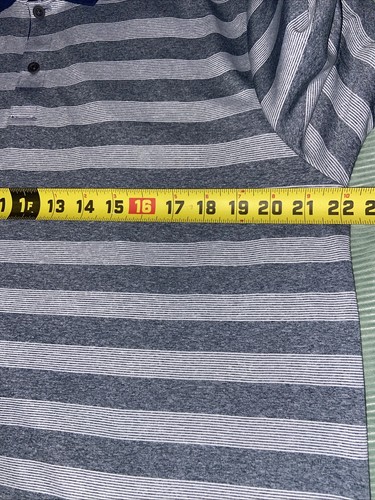 Oakley Hydrolix Poloshirt Herren Gr. XL gestreift Golf Performance Freizeit Preppy - Bild 7 von 8