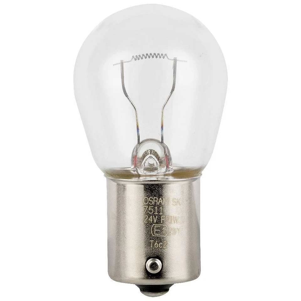 10x Osram 7511 P21W 24V 21W Kugel Lampe Bremslicht Rückfahrlicht BA15s - Bild 2 von 4