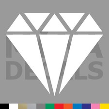 Diamond Vinyl Die Cut Decal Sticker - Bling Fancy Ice