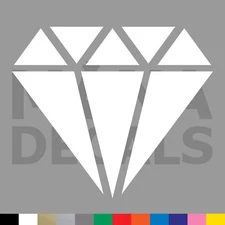 Diamond Vinyl Die Cut Decal Sticker - Bling Fancy Ice