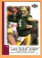 BRETT FAVRE(GREEN BAY PACKERS)2001 UPPER DECK TOP TIER FOOTBALL CARD