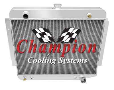 Atom 3 Row Radiator,Shroud,2 13'' Fans for 1972-1979 Dodge D/W Series Pickups V8