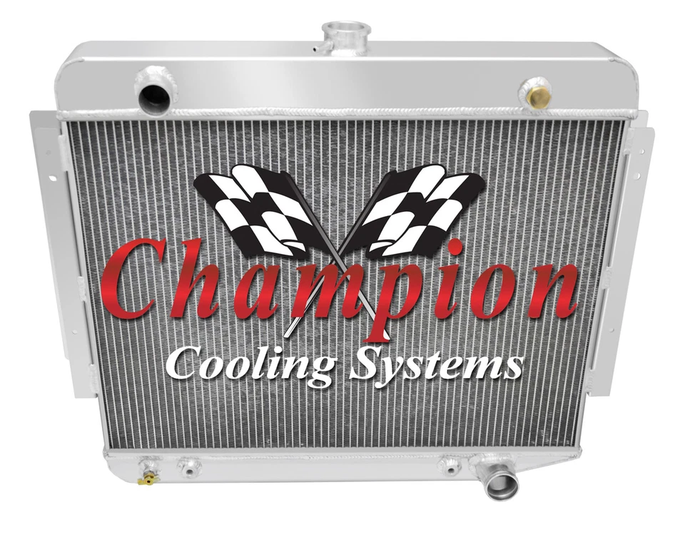 Atom Champion 4 Row All Aluminum Radiator for 1974 - 1978 Dodge CB300 V8 Engine Foto 3 de 4