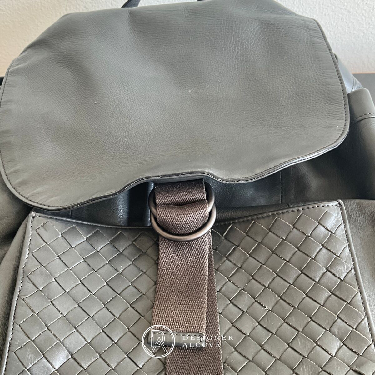 Bottega Veneta Drawstring Flap Backpack Travel Ardoise Dark Bottega Veneta Drawstring Flap Backpack Travel Ardoise Dark