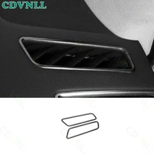 For Audi Q5 SQ5 2009-2017 Black Steels Dashboard Side Outlet Vent Cover Trim