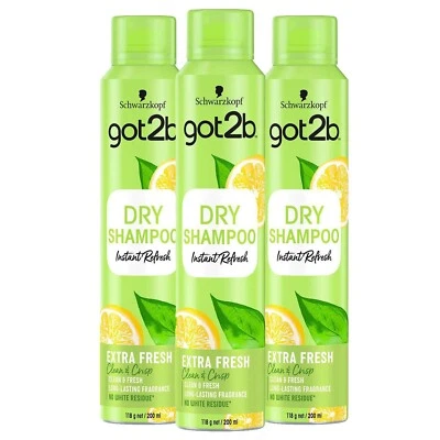Schwarzkopf got2b Dry Shampoo Fresh It Up Extra Fresh 200ml x 3 - Image 1 of 4