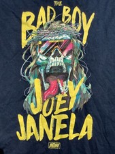 AEW All Elite Wrestling THE BAD BOY Joey Janela men’s T-Shirt sz 3XL Skull