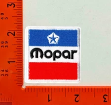 Mopar Patch – Embroidered Iron-On Sew-On Auto Logo Badge for Dodge Chrysler Gear
