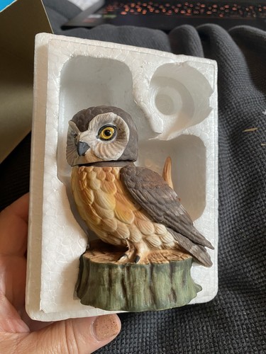 Vintage Ski Country Whiskey Decanter Owl Decanter In Original Box (empty) - Picture 8 of 22