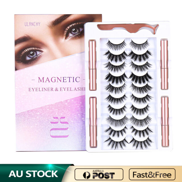 Ulanchy Magnetic False Eye lashes Natural Extension Liquid Eyeliner replacement