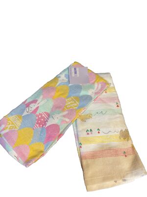 Kohls Celebrate EASTER Together EASTER EGGS, BUNNIES  2 Kitchen Towels