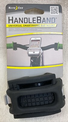 Night Ize Handleband Black Universal Smartphone Handlebar Mount NEW