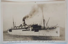 Vintage Postcard US Grant US Army Transport Steamship RPPC AA4