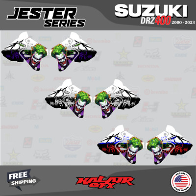 Suzuki DRZ400 SM S E Shroud Tank Graphics 2000-2024 Jester Series