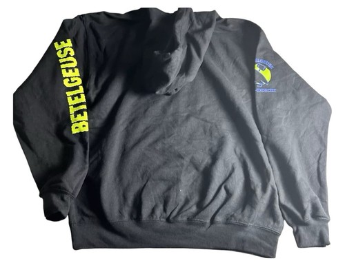 Beetlejuice Movie Bio-Exorcist Hoodie Size Large Movie Sweatshirt Hooded - Picture 2 of 3