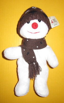 VTG 'NIPPY' PLUSH  SNOWMAN - APPROX. 9-1/4'' TALL - PLUSHLAND, INC