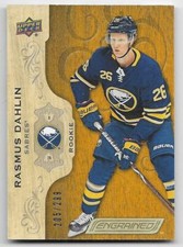 18/19 UPPER DECK ENGRAINED ROOKIES RC #60 Rasmus Dahlin #205/299