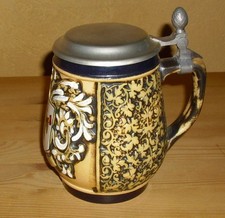 1 Bierseidel mit Zinndeckel Original King, München