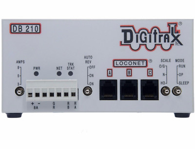 Digitrax DB210 With Power Supply Bundle ~ Single 3/5/8 Amp DCC Loconet Booster