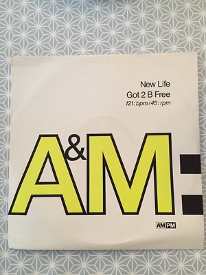 New Life  - Got 2 B Free 12'' Vinyl Single Label: A&M PM  Cat No: AMY582