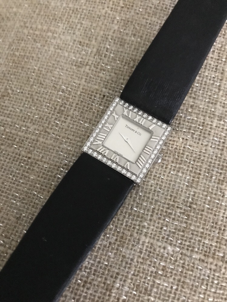 Tiffany & Co. Atlas Collection 18K White Gold Cocktail Watch  display picture 1