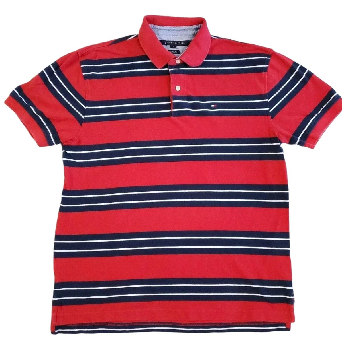 TOMMY HILFIGER - Men's regular colorblock polo shirt - Size 