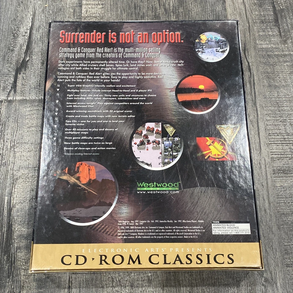 Command & Conquer: Red Alert Big Box PC Game Windows BOX LOOKS GOOD NEW SEALED - Image 2 of 4