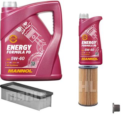 MAHLE Inspektionspaket 6 L MANNOL Formula 5W-40 für Dacia Logan Express 1.5 dCi