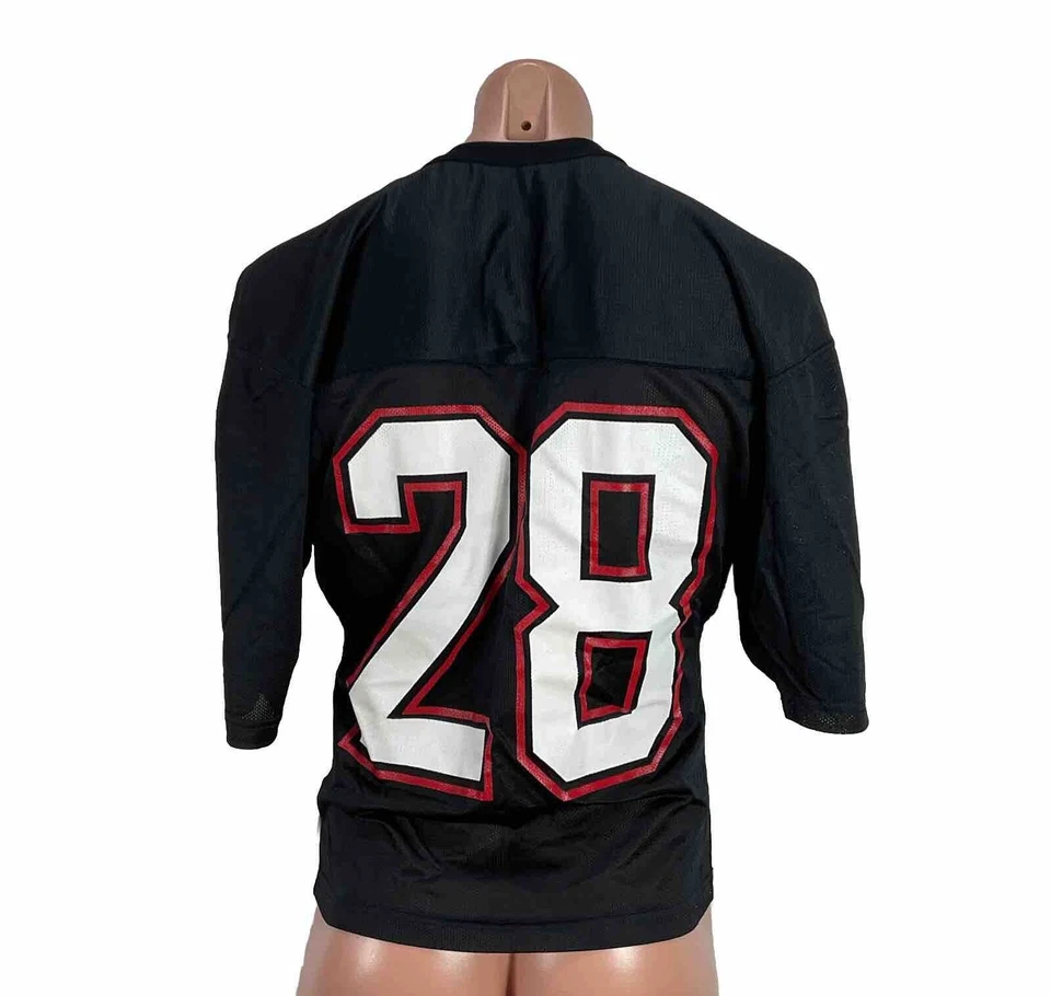 Camiseta de fútbol americano vintage campeón San Diego State Aztecs #28 Marshall Faulk pequeña Foto 2 de 4