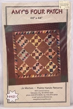 Amy's Four Patch Wall Quilt Pattern Prairie Hands Scrap Quilting 44”x44”