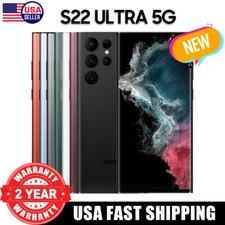 NEW SEALED SAMSUNG GALAXY S22 ULTRA 5G SM-S908U 128/256/512GB GSM CDMA UNLOCKED
