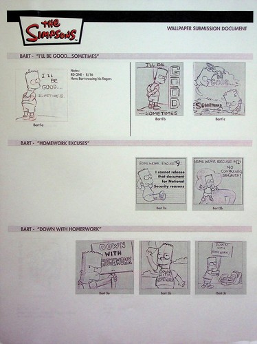 Simpsons 2009 - Original Copy Wallpaper Document Layout - 7 Page Style Guide - Picture 3 of 3