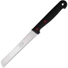 Andre Verdier Kitchen Fruit Knife 4.5" Serrated Stainless Blade Black ABS Handle