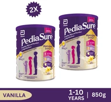 2 Cans Abbott Pedia Sure Complete Nutrition Growth 1-10 Yrs Vanilla 850g -DHL