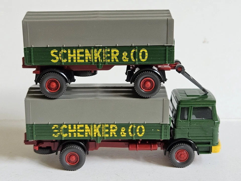 Wiking Rarität MB 1620 Lastzug Schenker