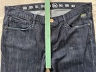 Earnest Sewn Lacoste  Women's Denim Straight Jeans Sz 34 CROC LOGO Made In USA — photo 6