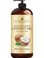 Handcraft Fractionated Coconut Oil 16oz 100 Pure Carrier Oil for Skin Hair.