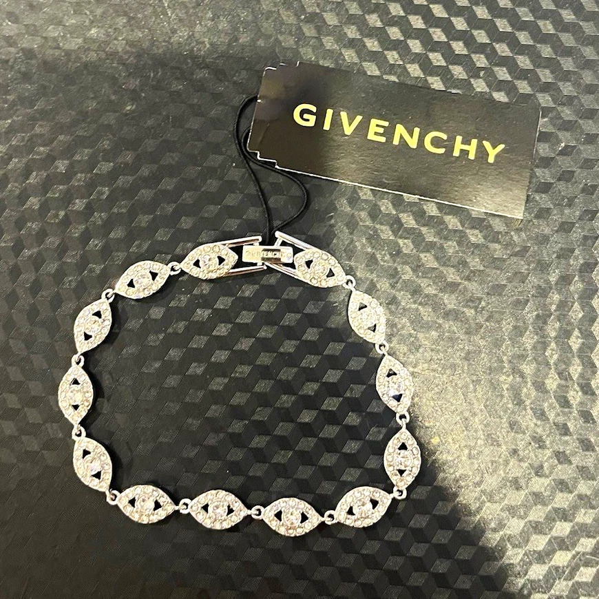 Givenchy Crystal Silver Fashion Bracelets for sale - eBay